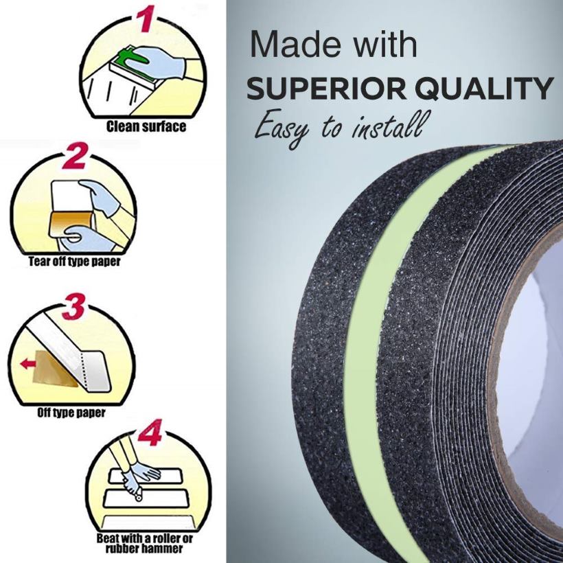 Anti Slip Tape for Stairs Waterproof (5m long X 5cm wide)
